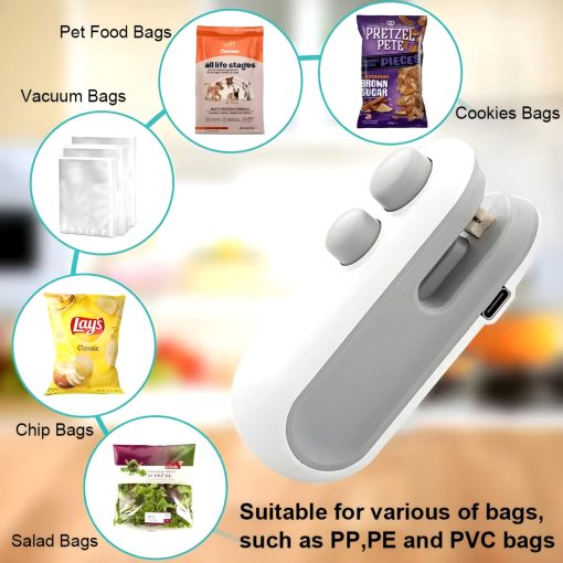 Mini Rechargeable Plastic Food Sealer - Image 5