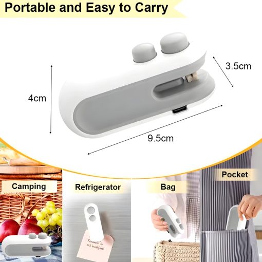 Mini Rechargeable Plastic Food Sealer - Image 4